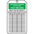 Accuform Accuform Emergency Shower & Eyewash Test Record Tag, PF-Cardstock, 25/Pack MGT207CTP